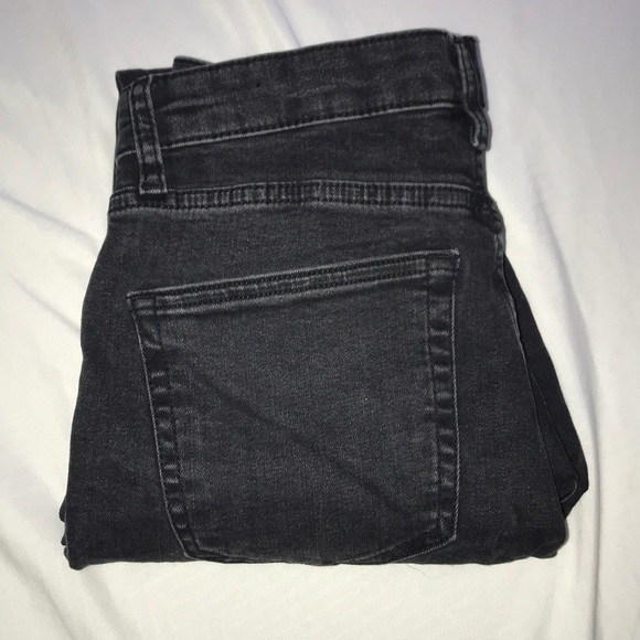 Topshop Denim - Washed black denim Jamie jeans top shop